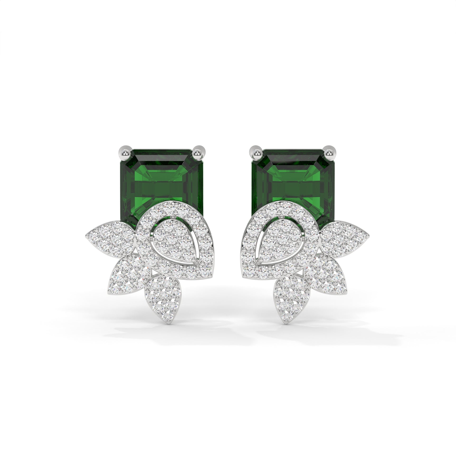 Verdant Grace Drop-style stud Earrings