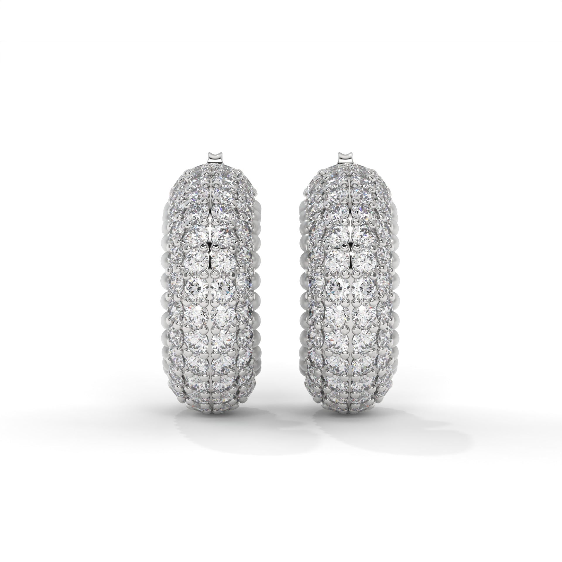 Aurelia Pavé Pearl Hoops
