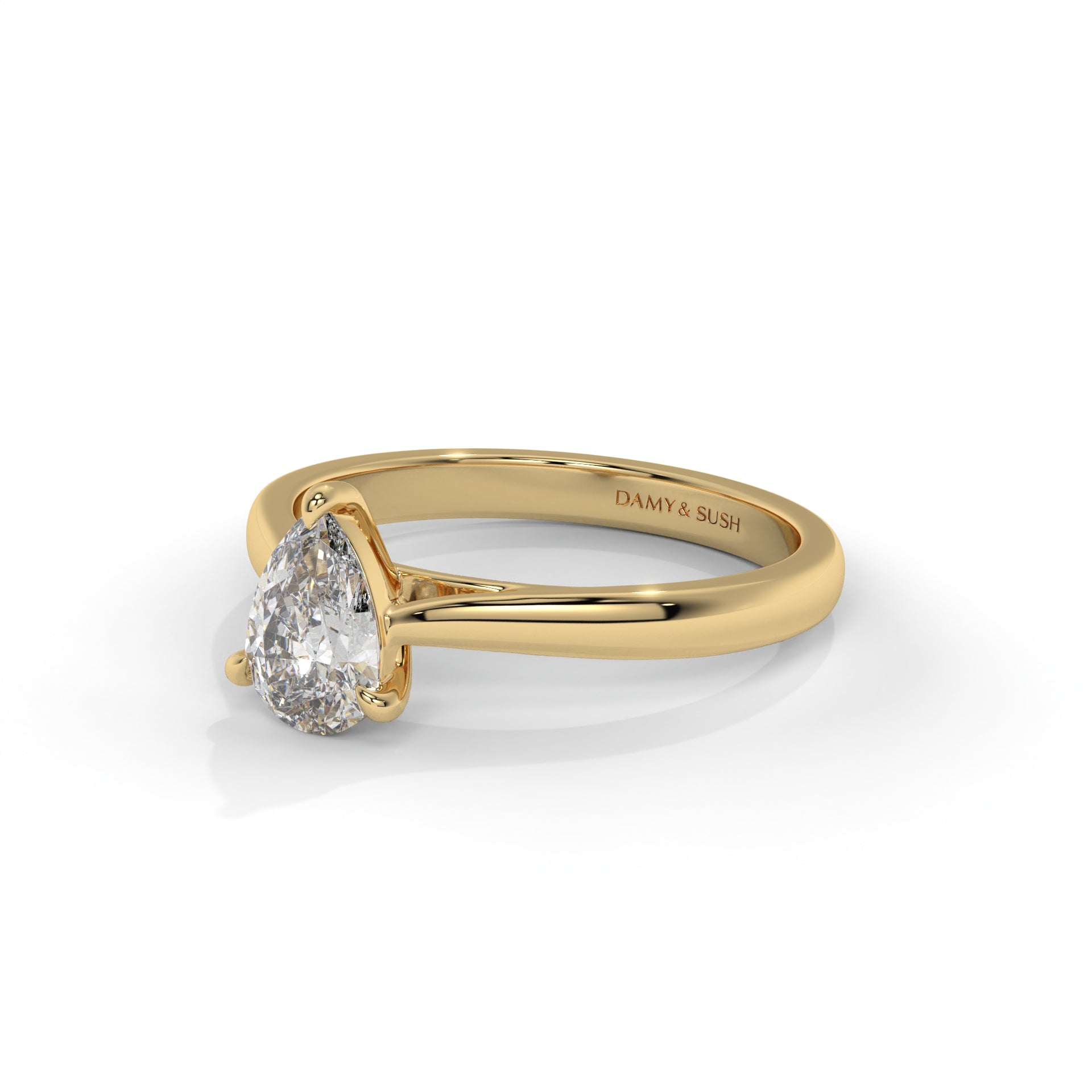 Pulse Moissanite Solitaire Ring