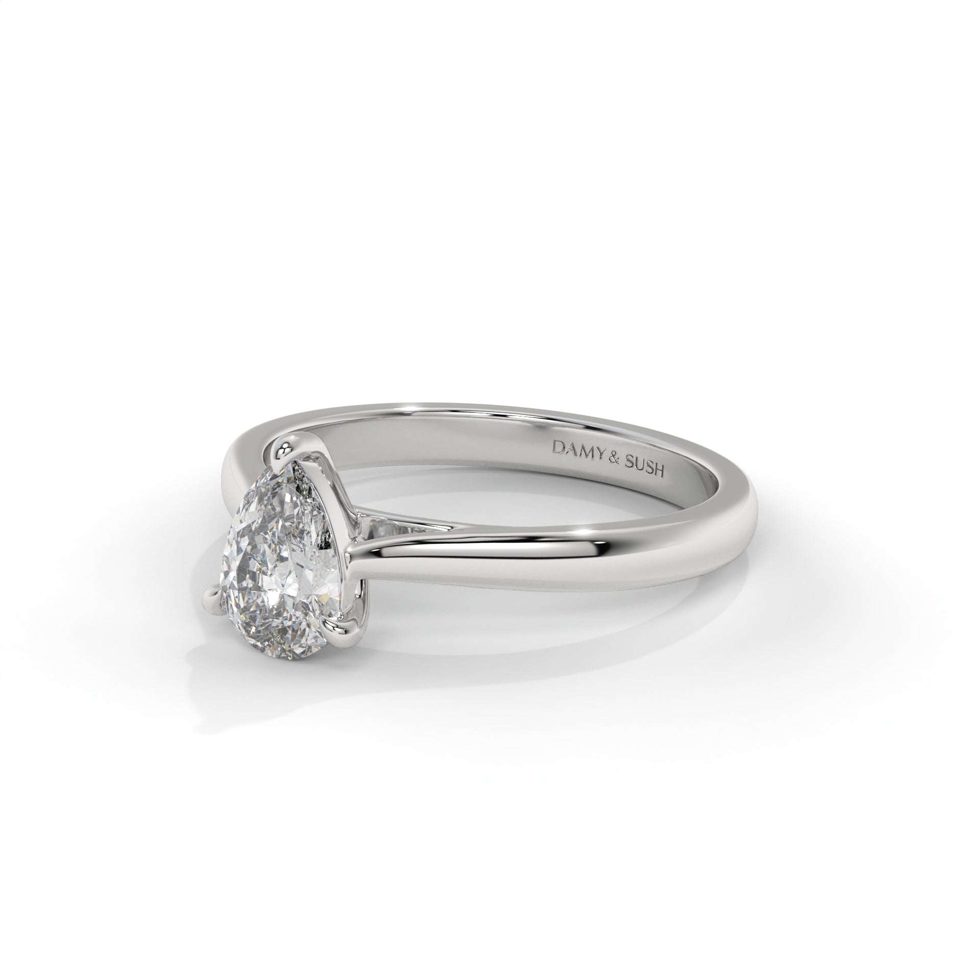 Pulse Moissanite Solitaire Ring