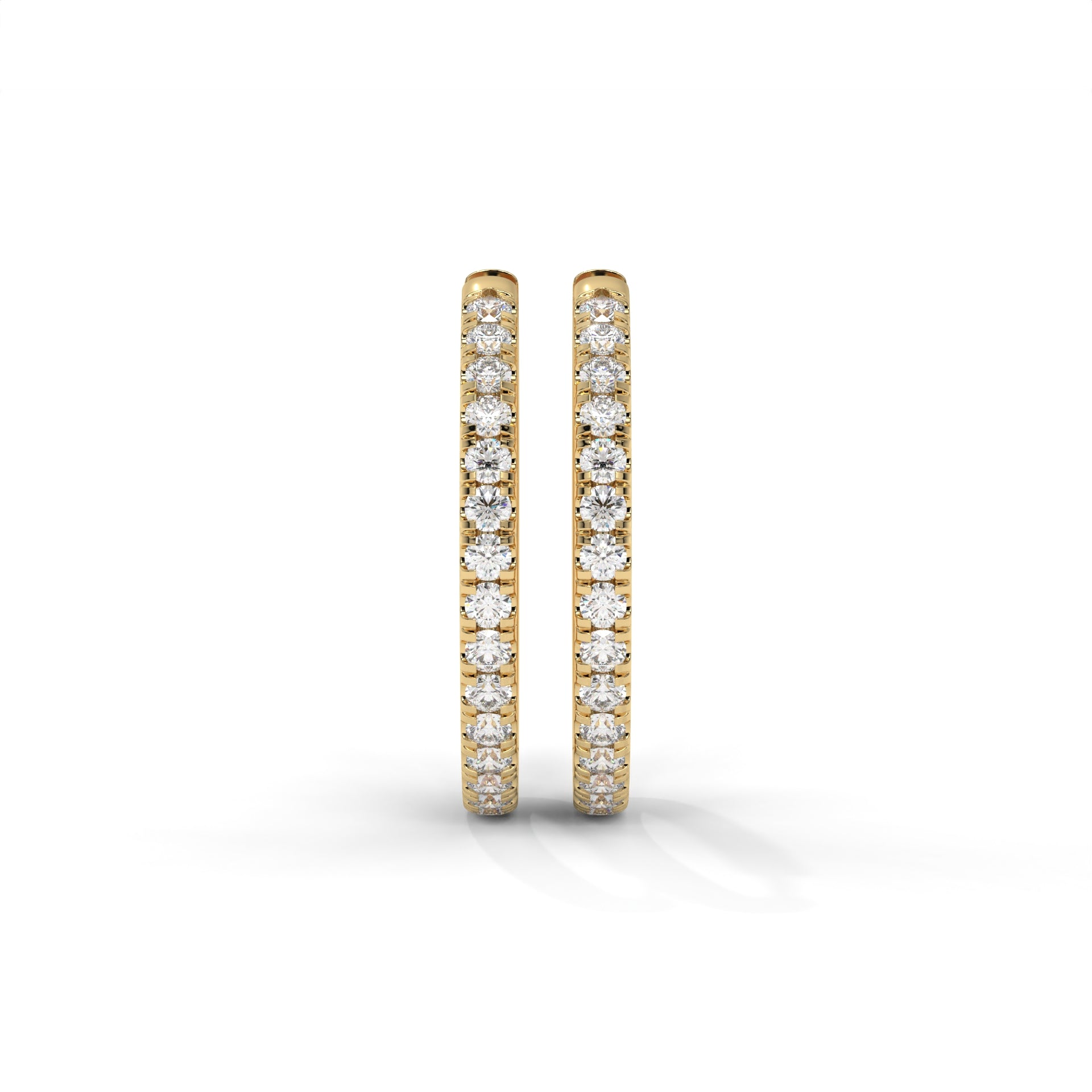 Spark Multi Moissanite hoop Earrings