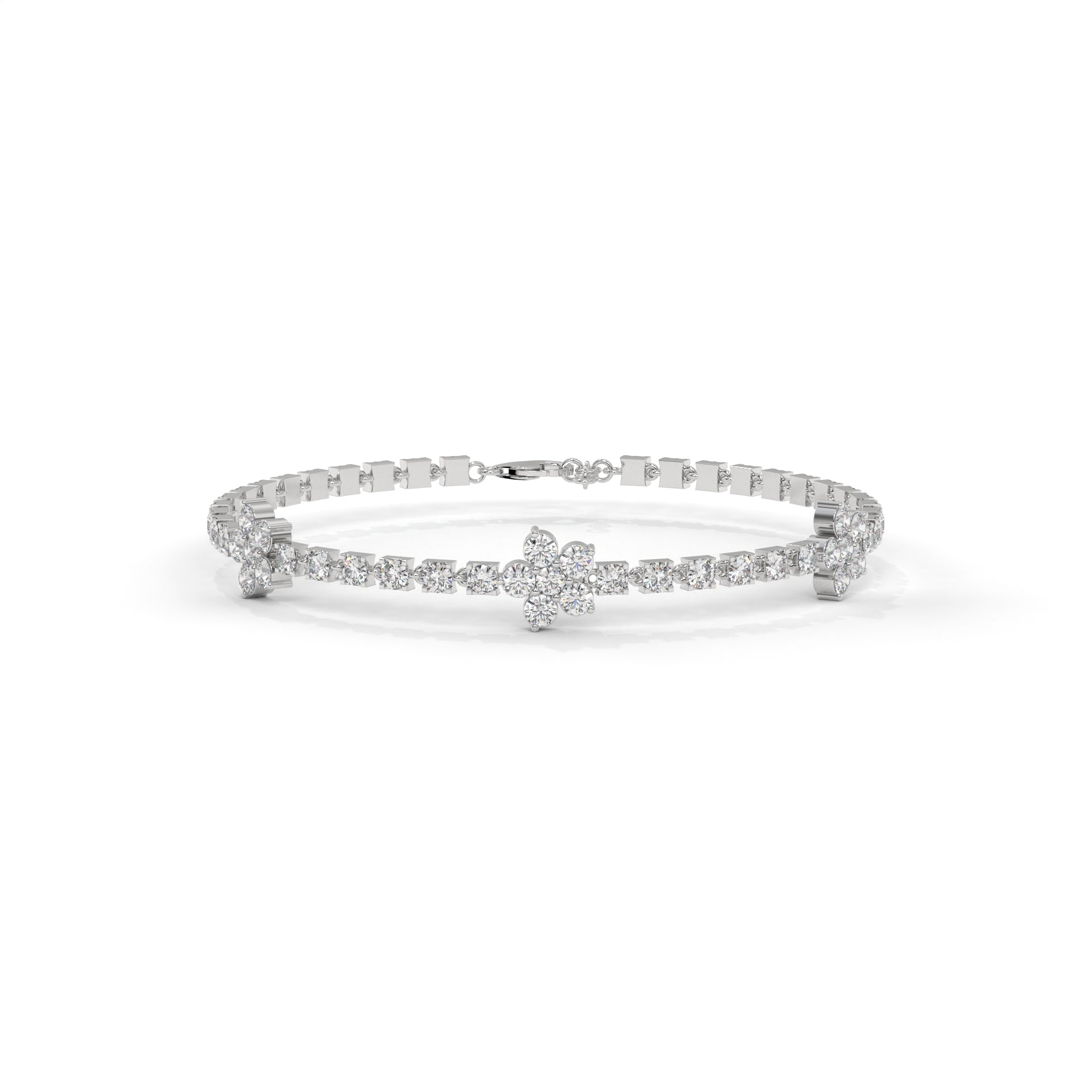 Frost Bloom Tennis Bracelet