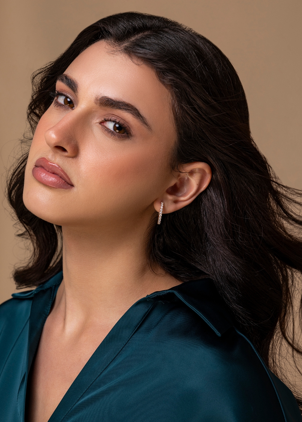 Spark Multi Moissanite hoop Earrings