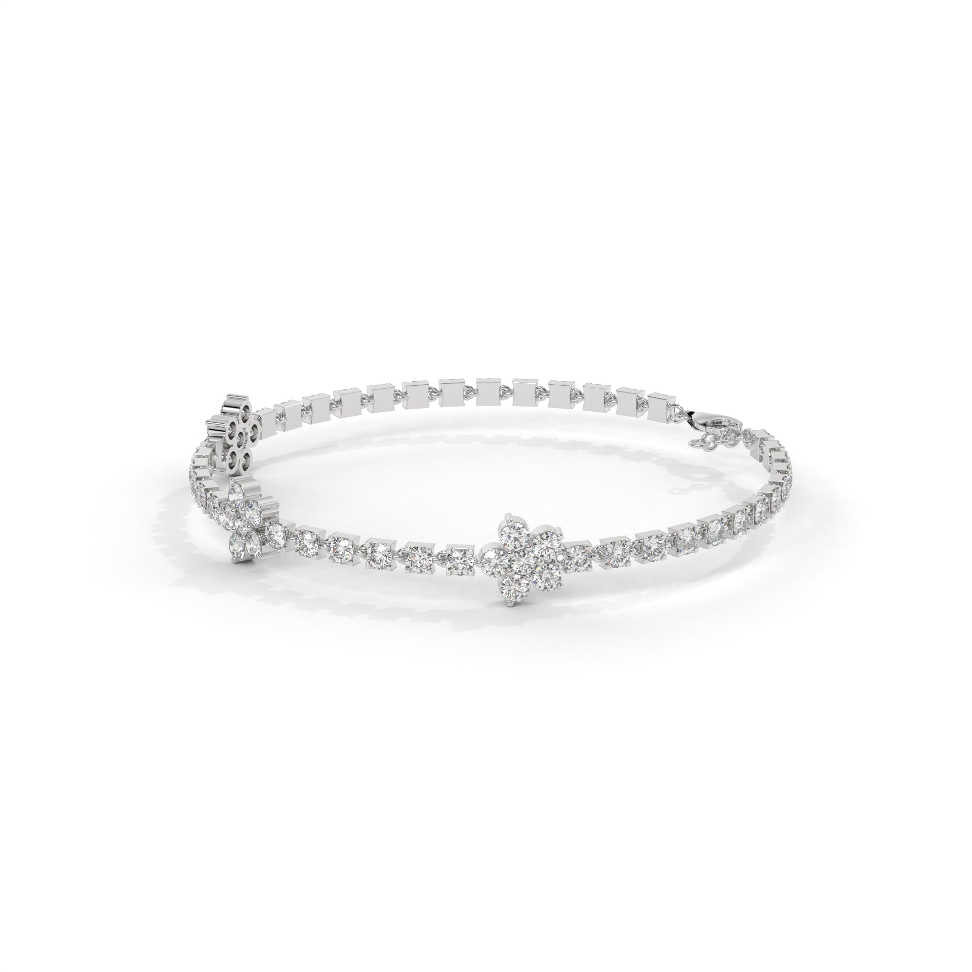 Frost Bloom Tennis Bracelet