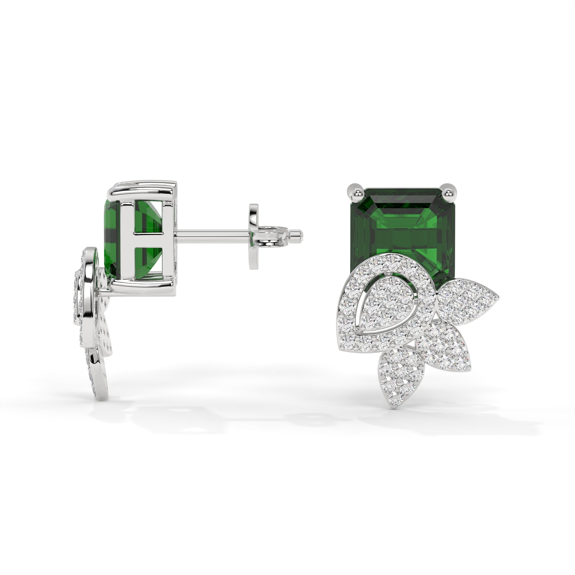 Verdant Grace Drop-style stud Earrings