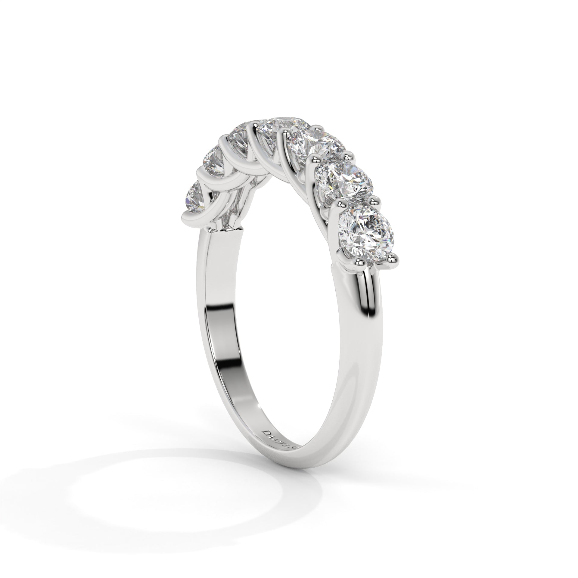 Spark 7 stone Moissanite Ring Band