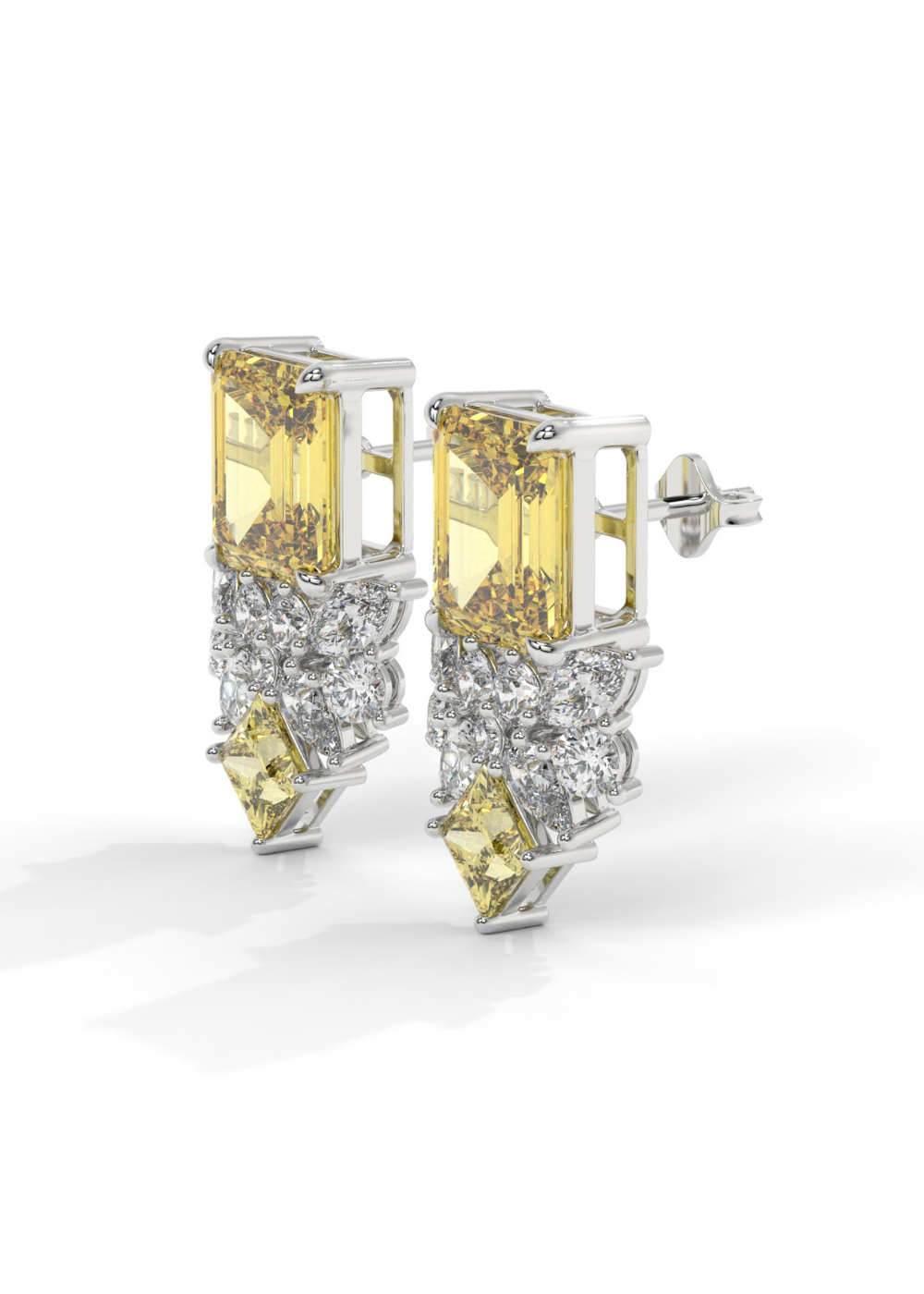 Solara Royale Drop Stud Earrings