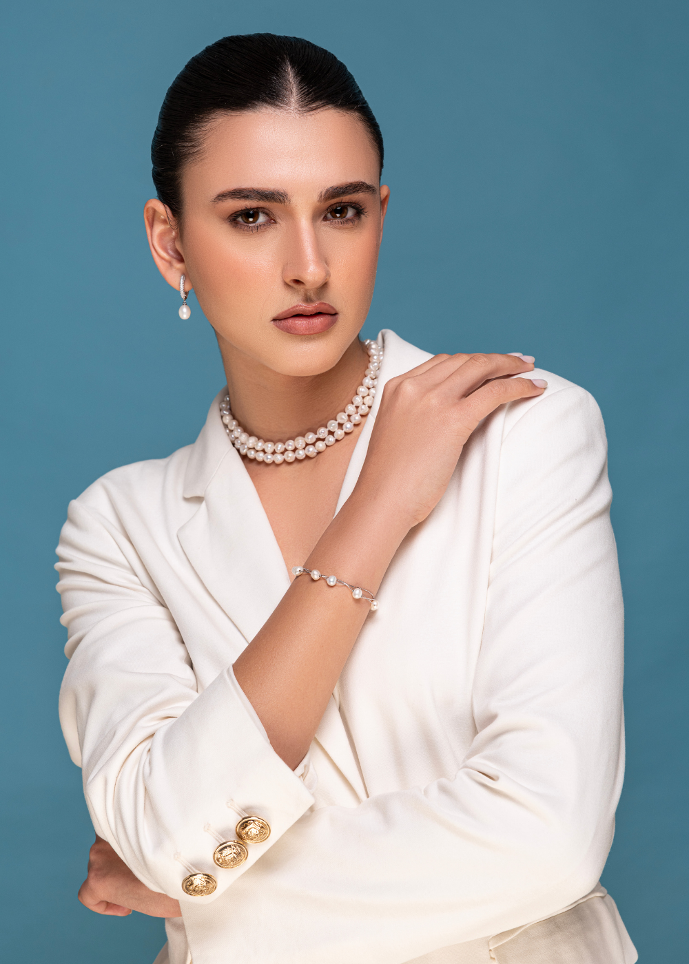 Luna Pearl Chain Bracelet