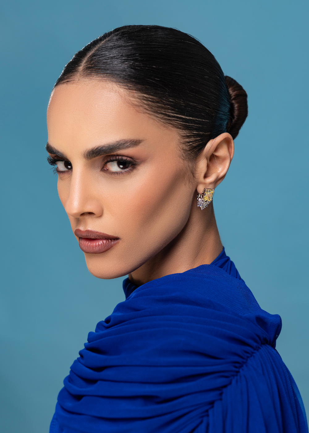 Solara Royale Drop Stud Earrings