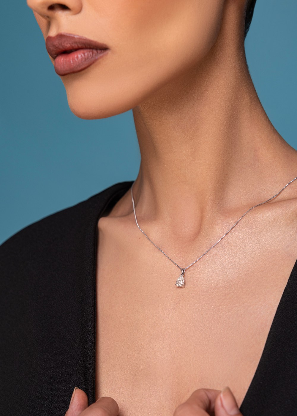 Pulse Moissanite Solitaire Pendant