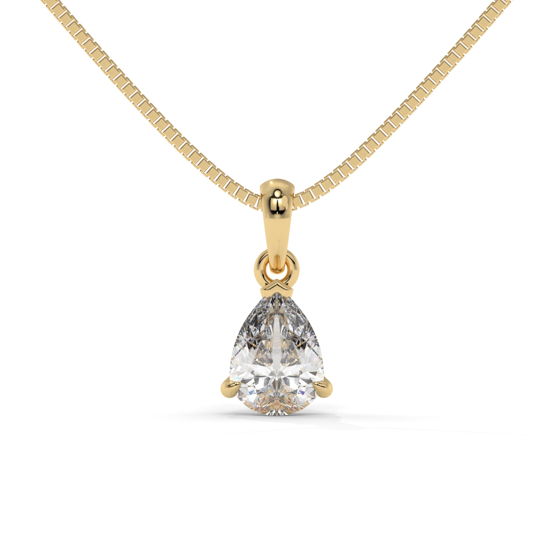 Pulse Moissanite Solitaire Pendant