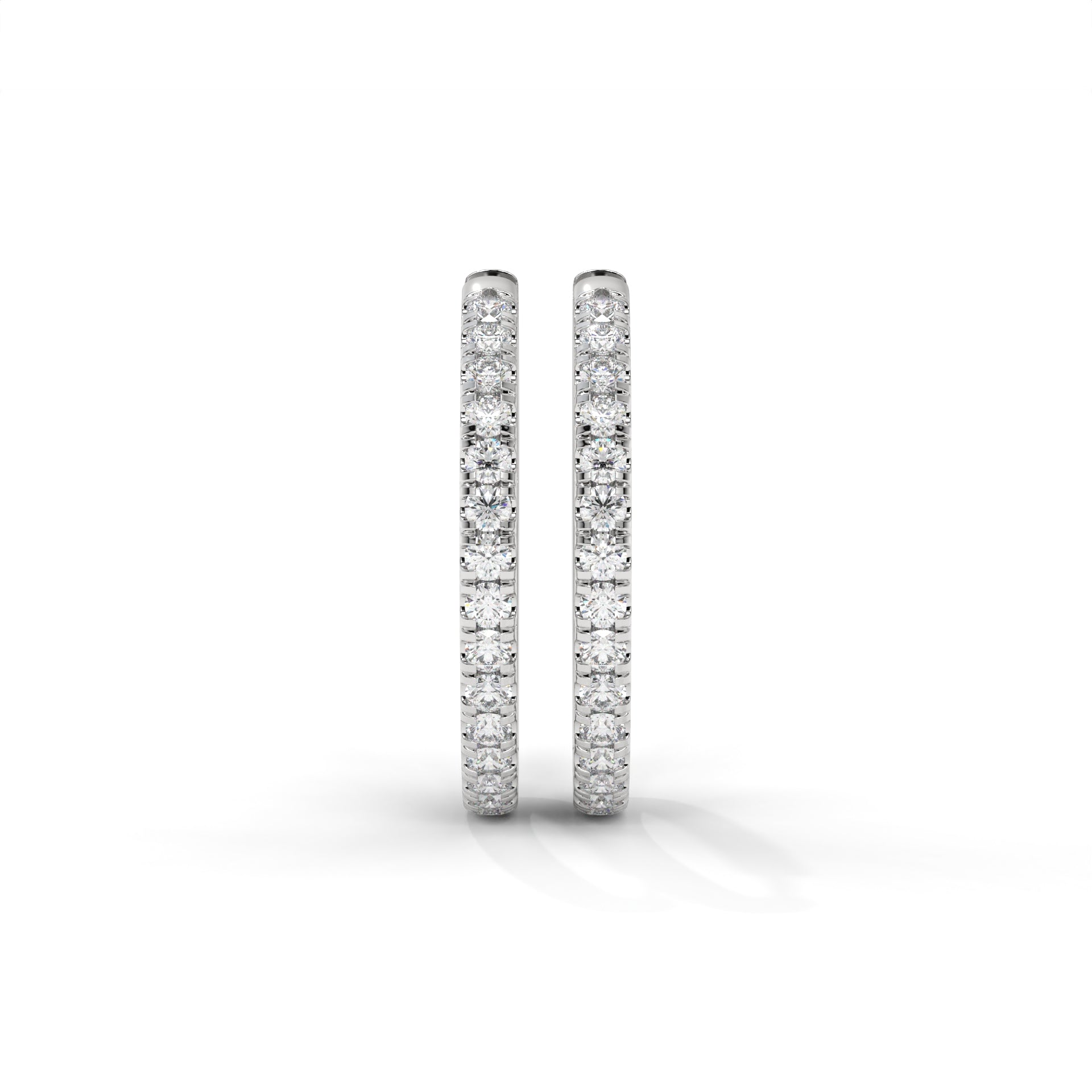 Spark Multi Moissanite hoop Earrings