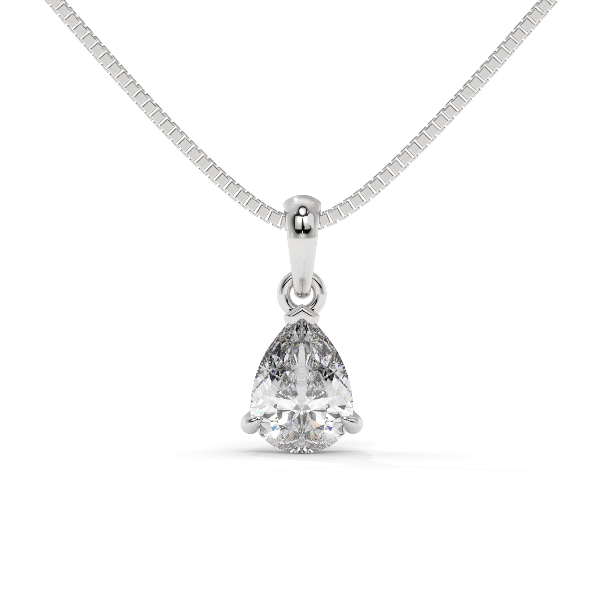 Pulse Moissanite Solitaire Pendant