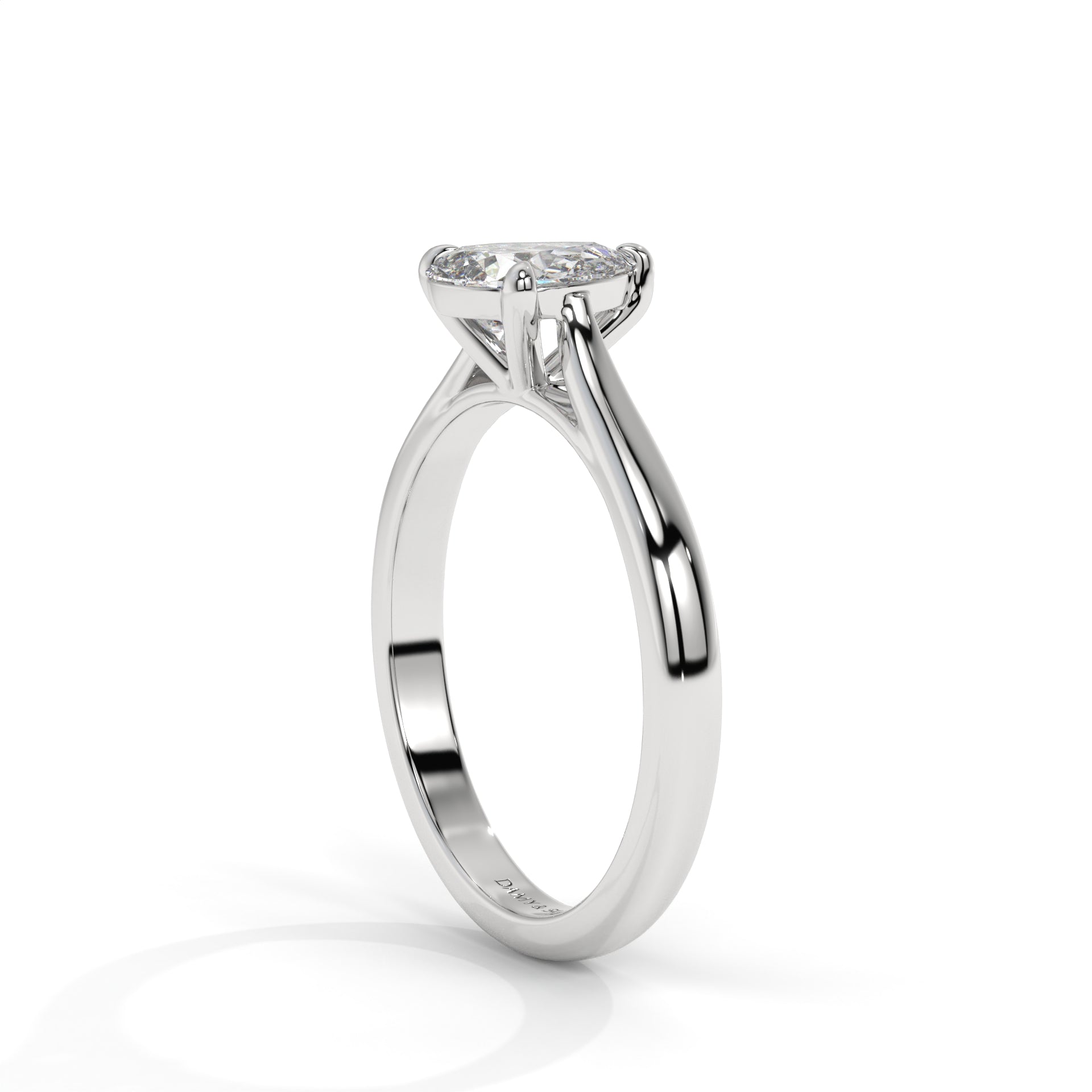 Pulse Moissanite Solitaire Ring
