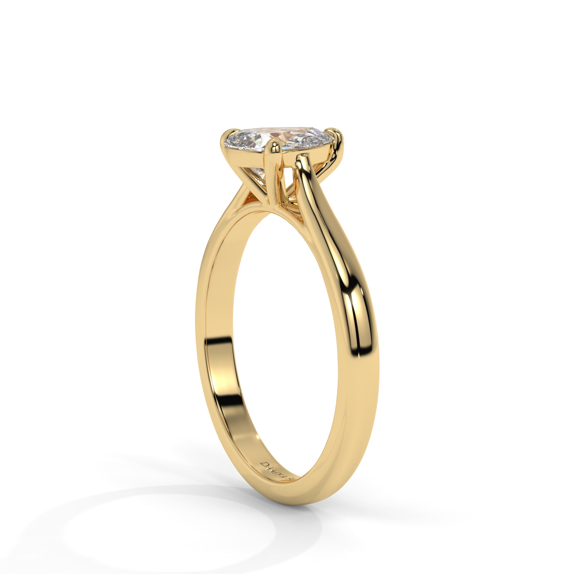 Pulse Moissanite Solitaire Ring