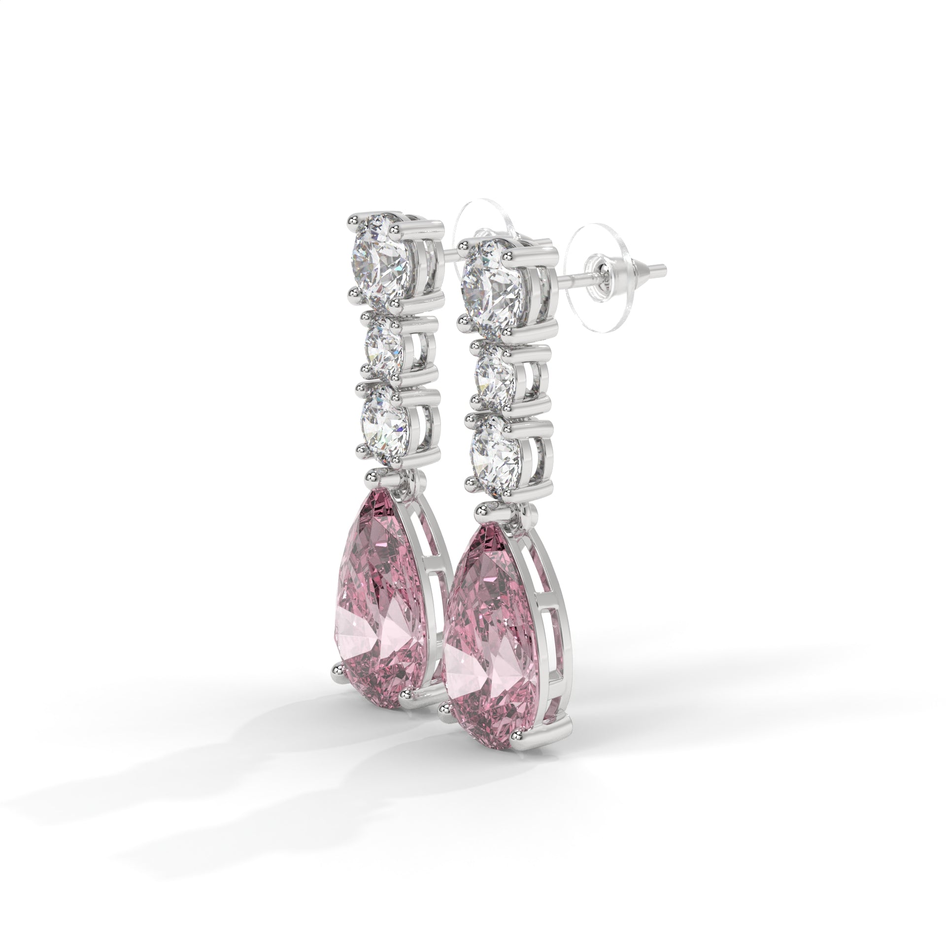 Roselle Blush Drop Earrings