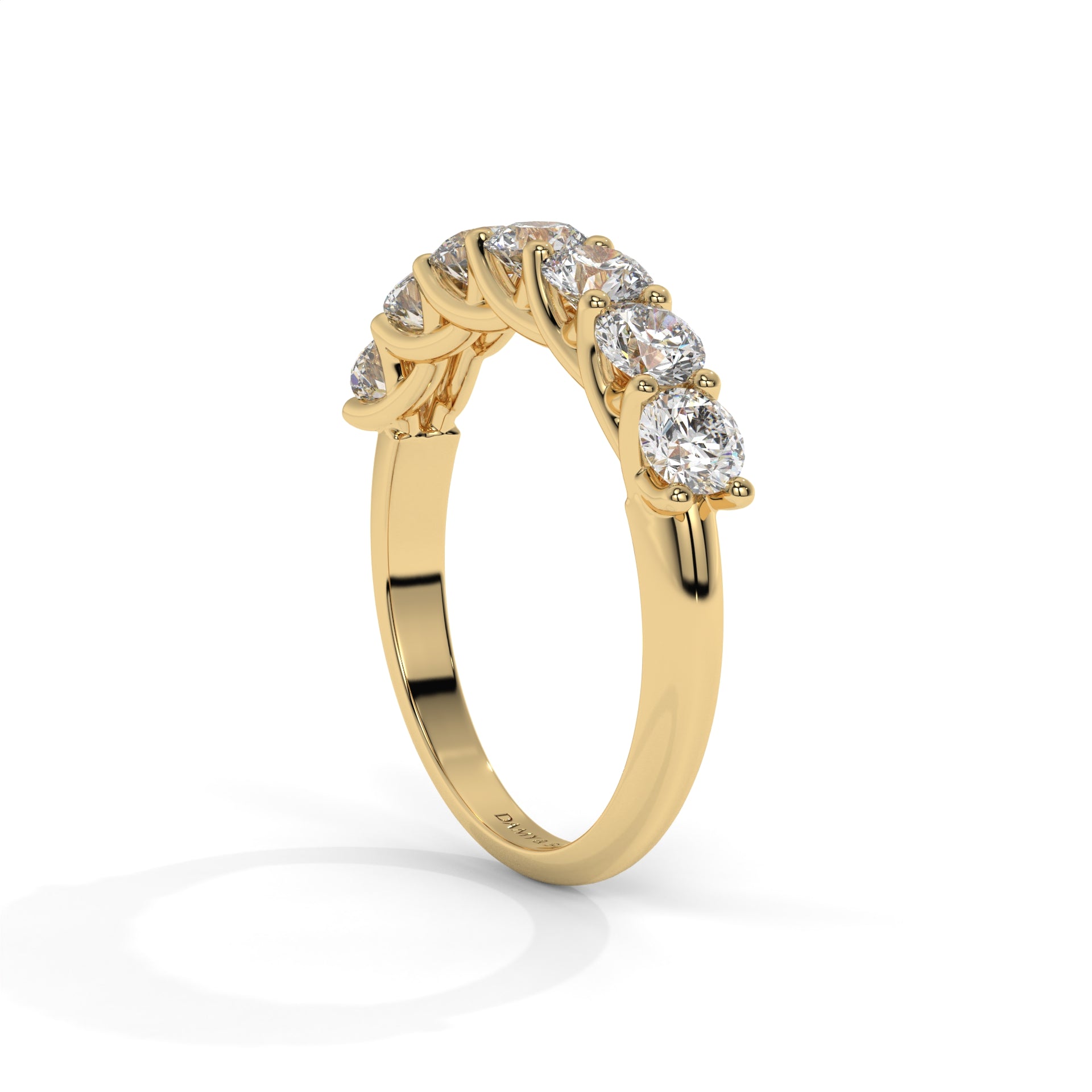 Spark 7 stone Moissanite Ring Band