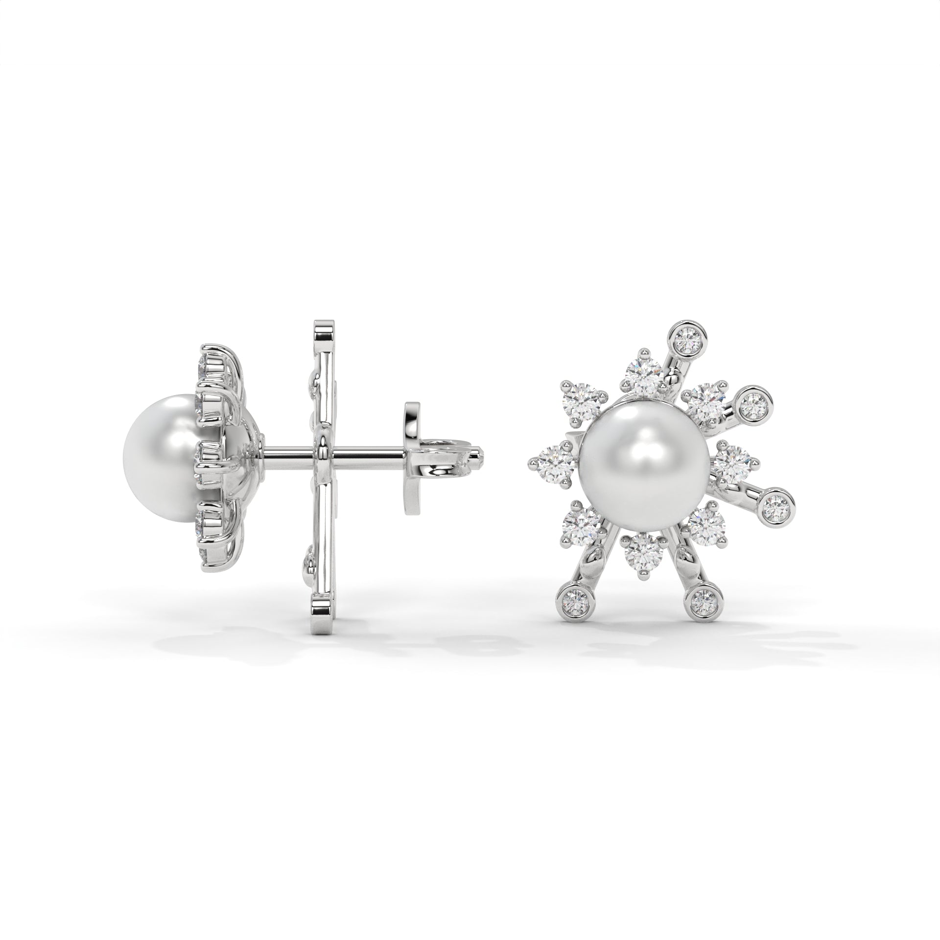 Aurelia Radiant Pearl Stud Earrings