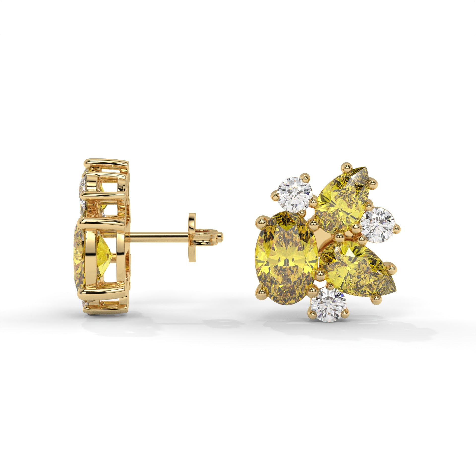 Frost Aura Stud Earrings