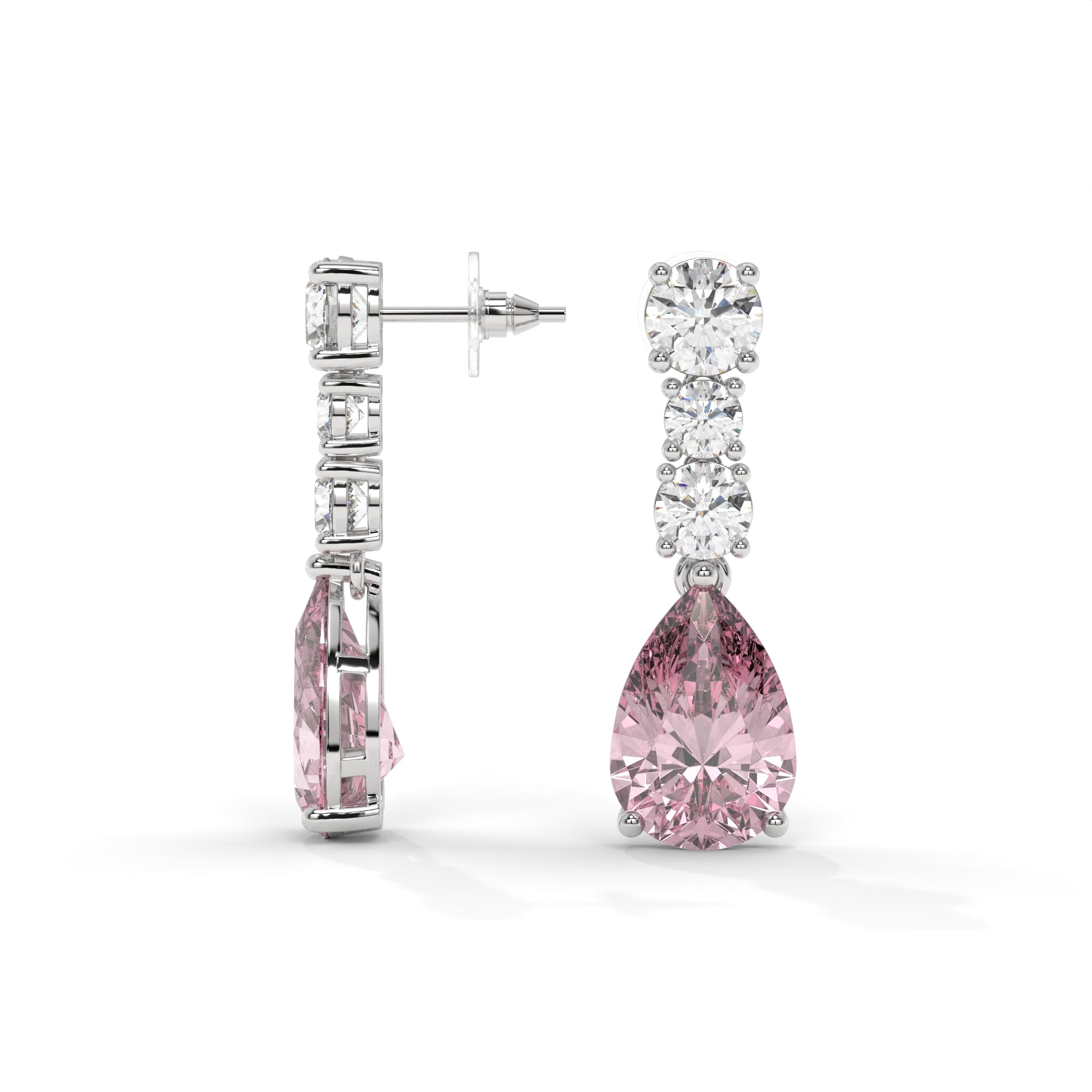 Roselle Blush Drop Earrings
