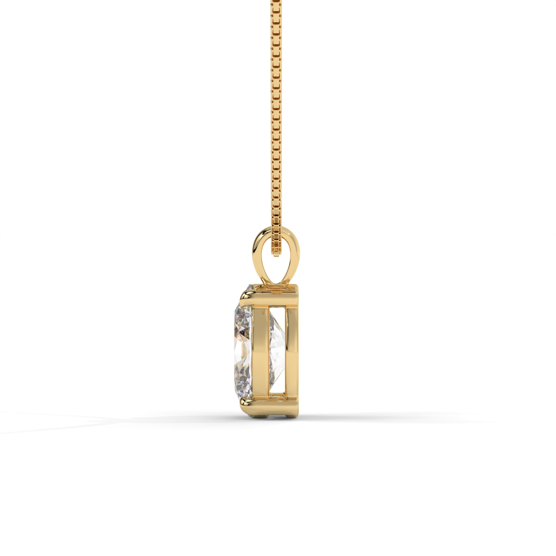 Flow Moissanite Solitaire Pendant