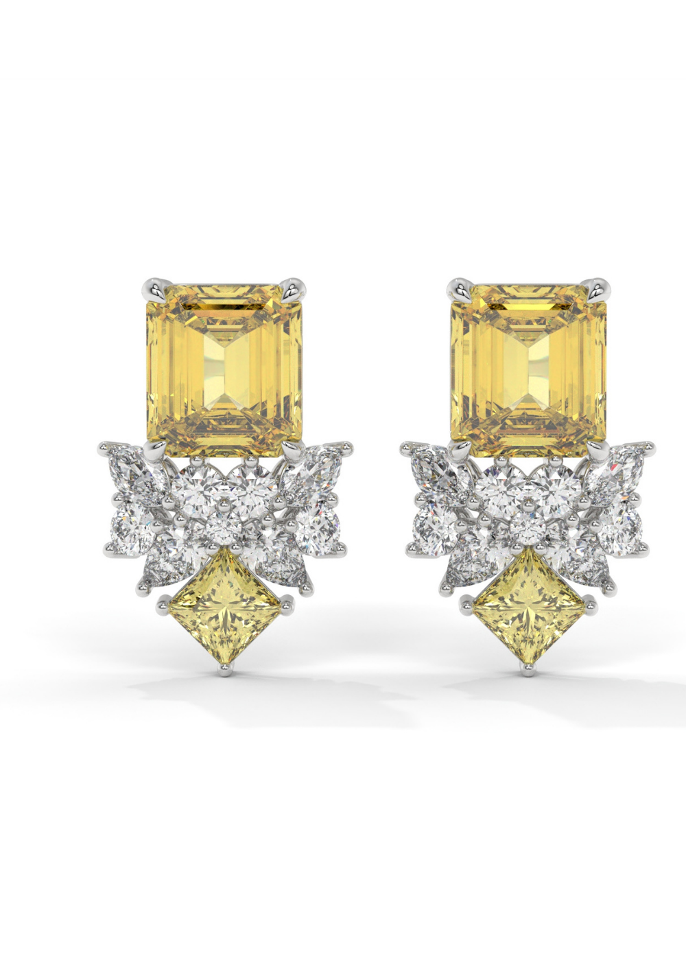 Solara Royale Drop Stud Earrings