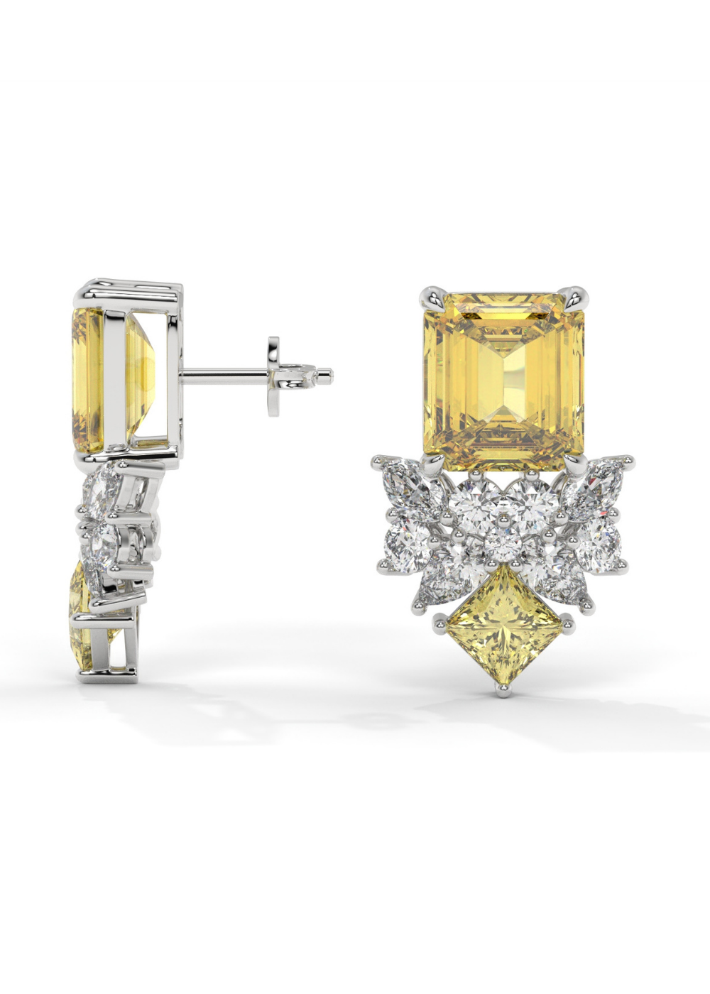 Solara Royale Drop Stud Earrings