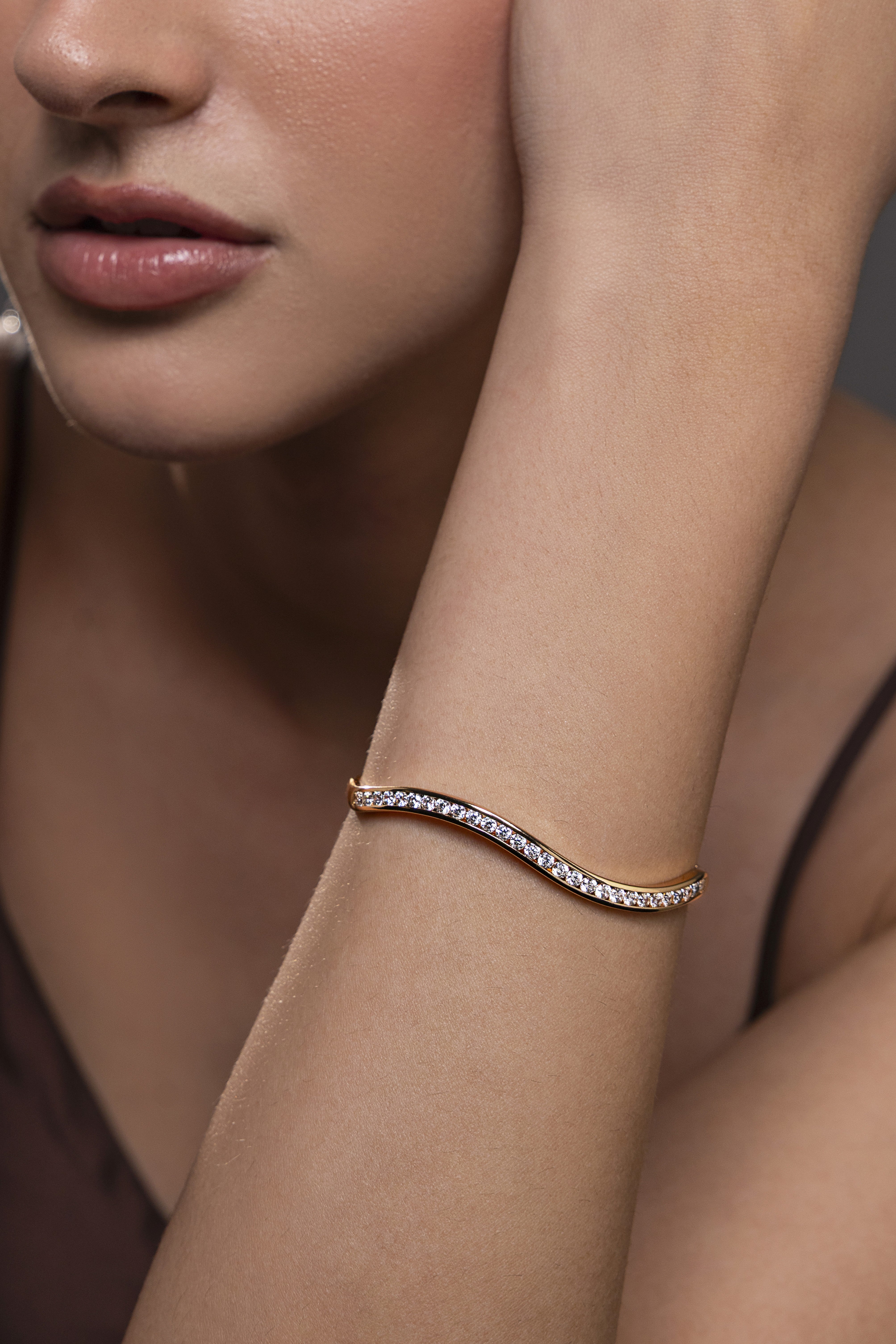 Sculpted Wave Bangle